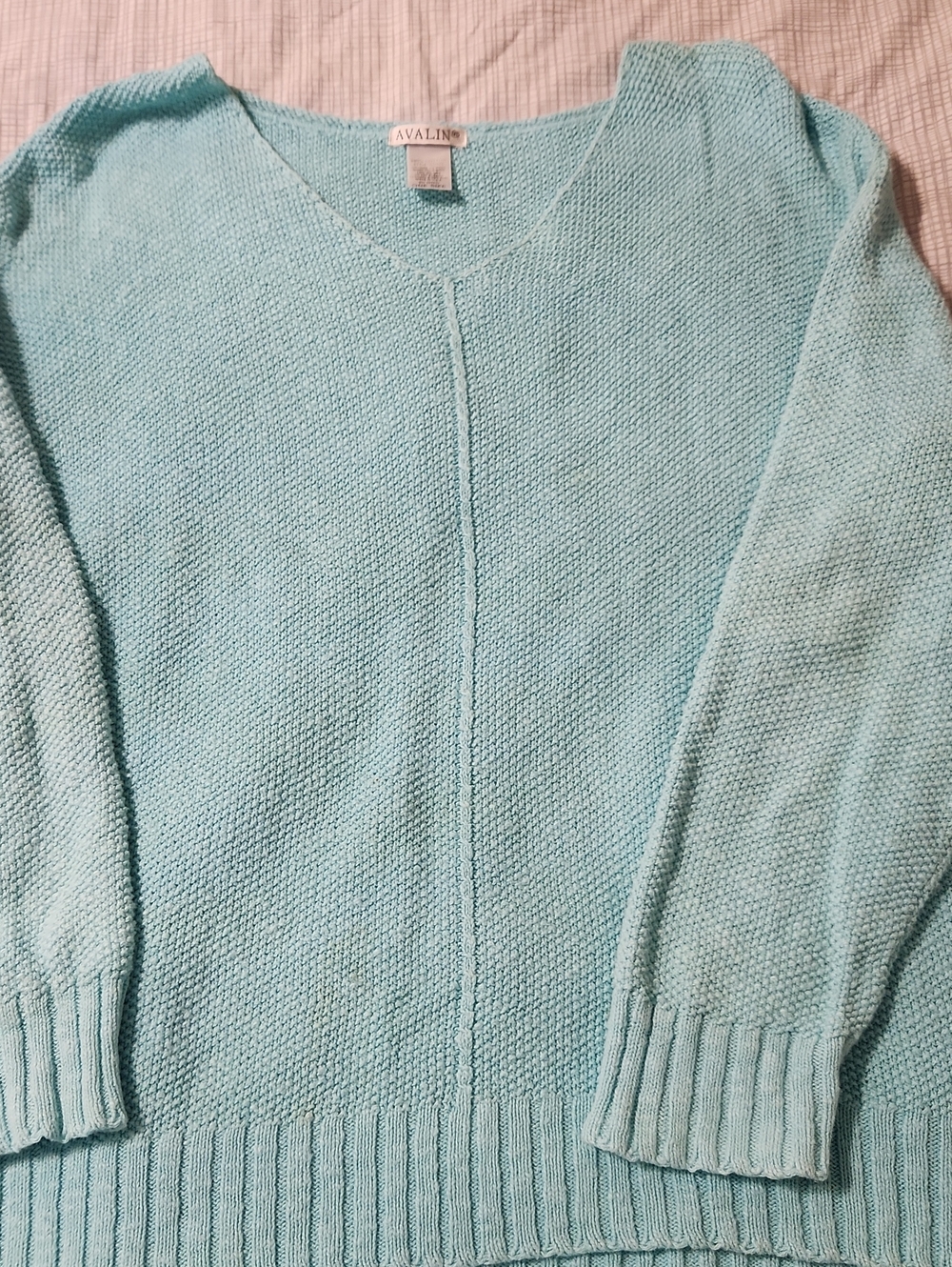 Avalin Cotton Crew Neck Sweater in Green